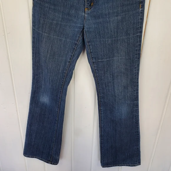 Michael Kors Women's 6 Mid Rise Bootcut Denim Blue Jeans - Picture 3 of 11